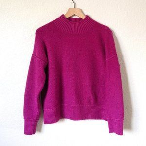Universal Thread Purple Mock Neck Boucle Sweater M